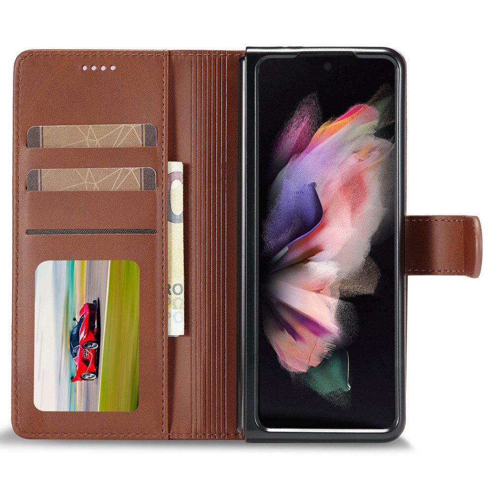 Lommebokdeksel Samsung Galaxy Z Fold 4 brun