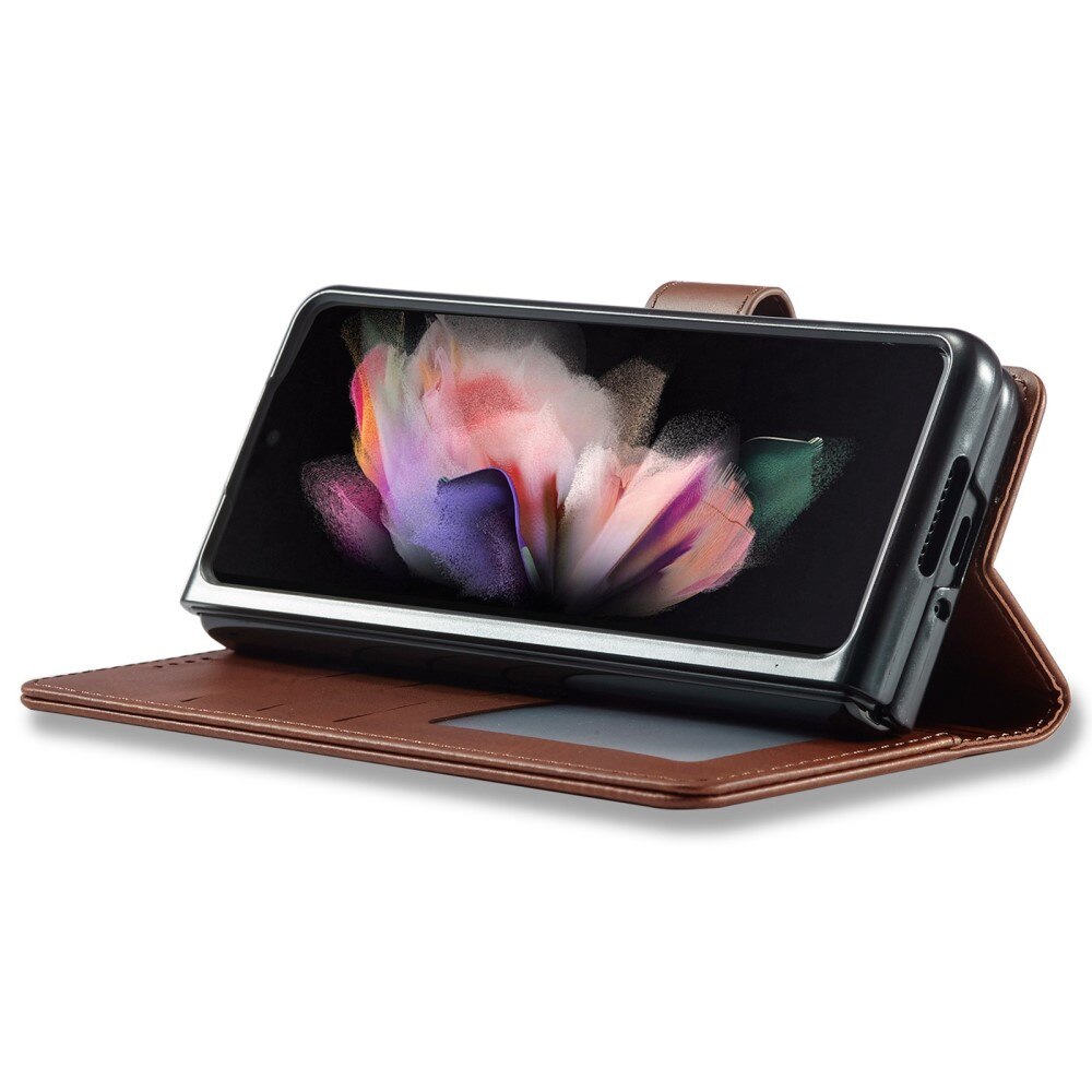 Lommebokdeksel Samsung Galaxy Z Fold 4 brun