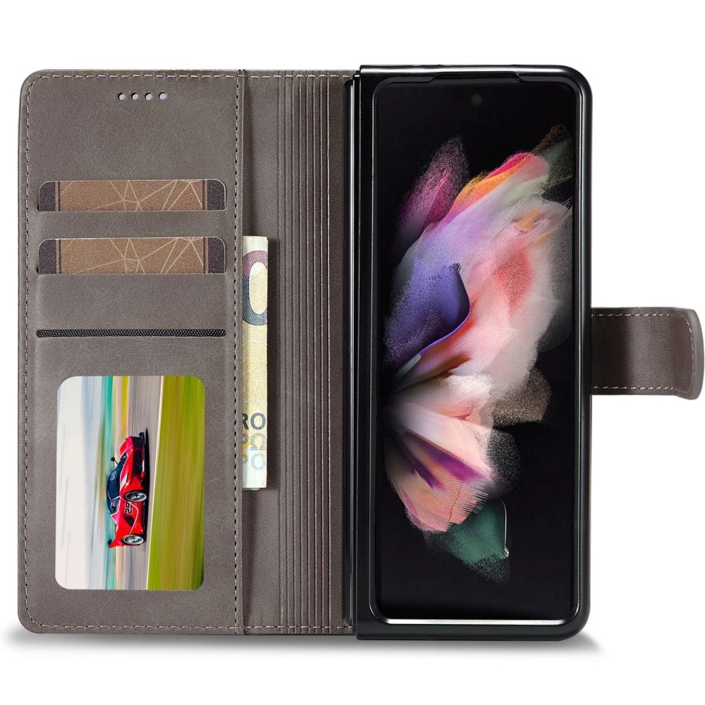 Lommebokdeksel Samsung Galaxy Z Fold 4 Grå
