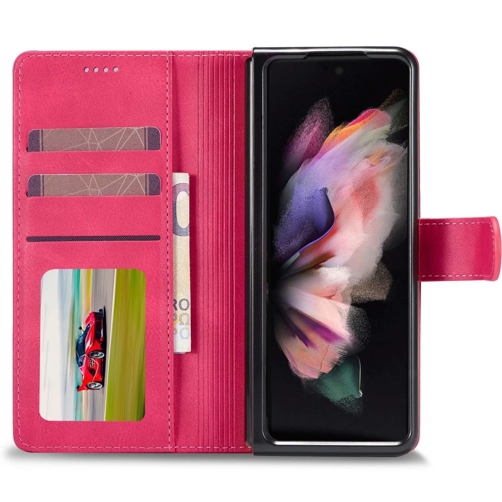 Lommebokdeksel Samsung Galaxy Z Fold 4 rosa