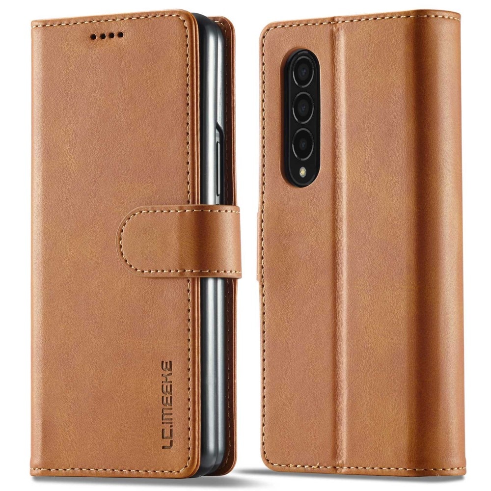 Lommebokdeksel Samsung Galaxy Z Fold 4 cognac