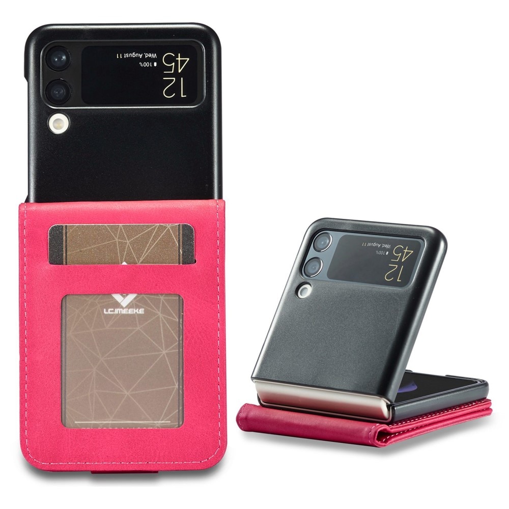 Lommebokdeksel Samsung Galaxy Z Flip 4 rosa