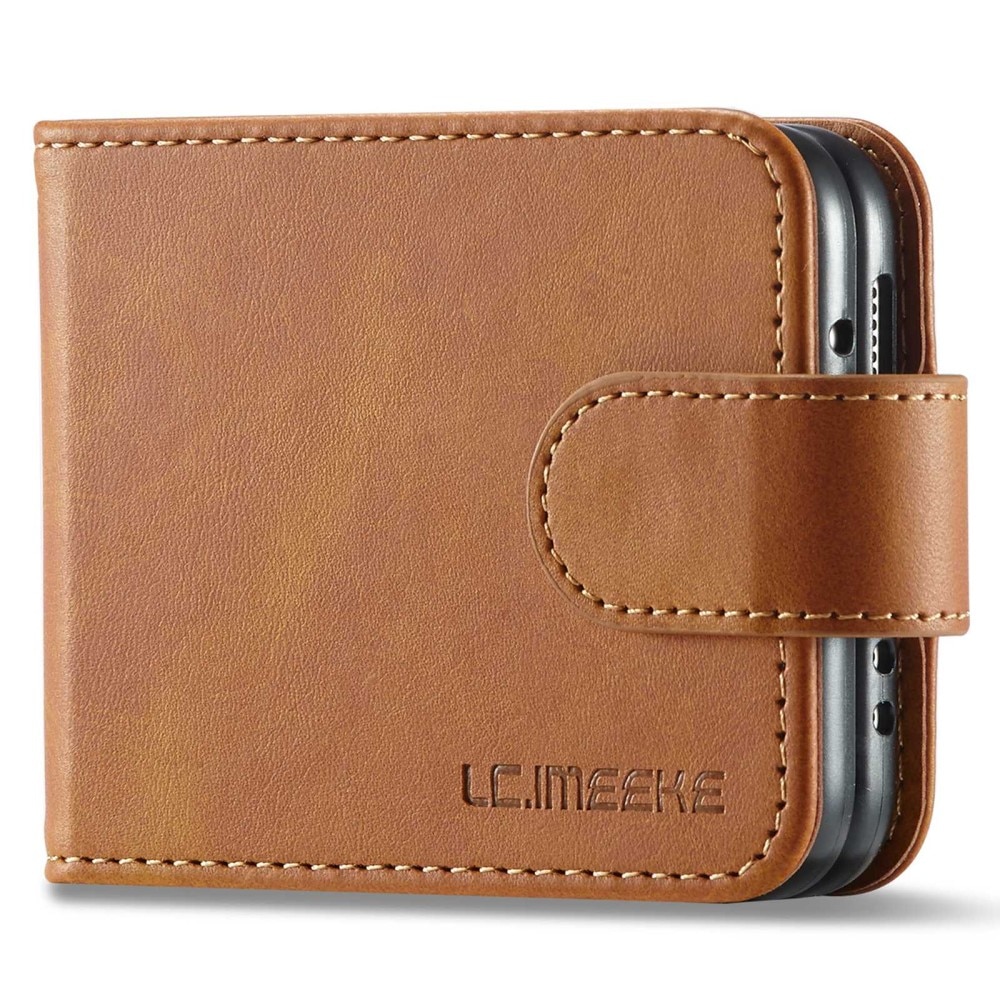 Lommebokdeksel Samsung Galaxy Z Flip 4 cognac