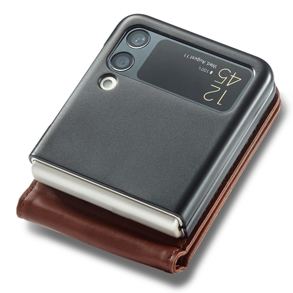 Lommebokdeksel Samsung Galaxy Z Flip 4 brun