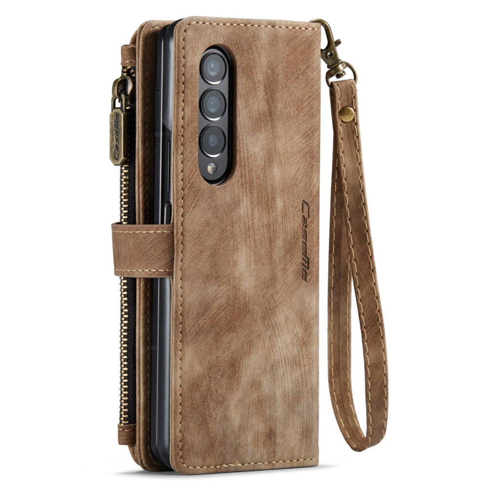 Zipper Wallet Samsung Galaxy Z Fold 4 brun