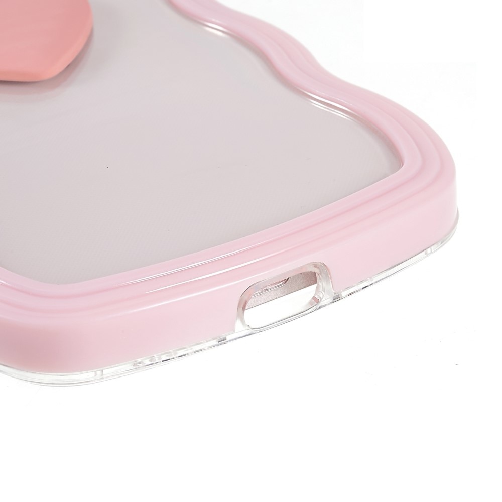 Wavy Edge Heart Deksel iPhone 13 rosa