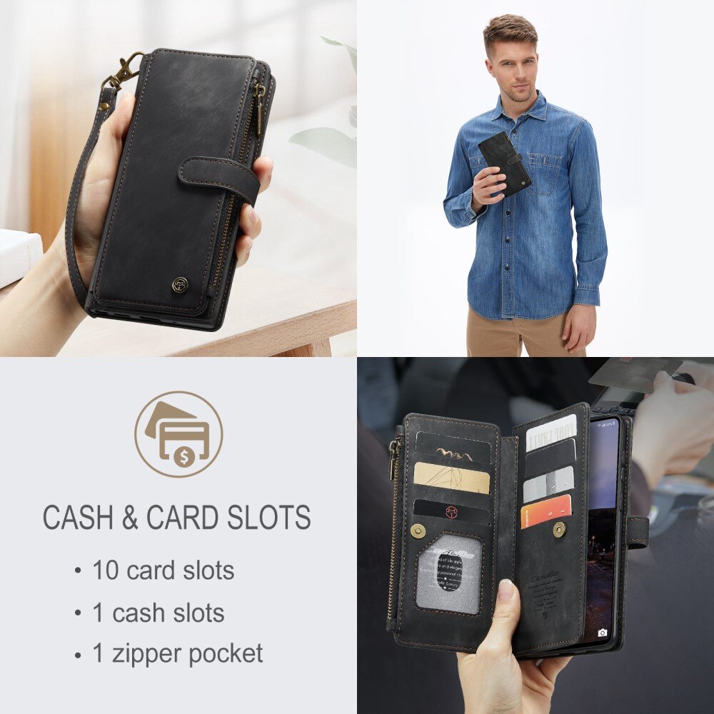 Zipper Wallet Samsung Galaxy A33 svart