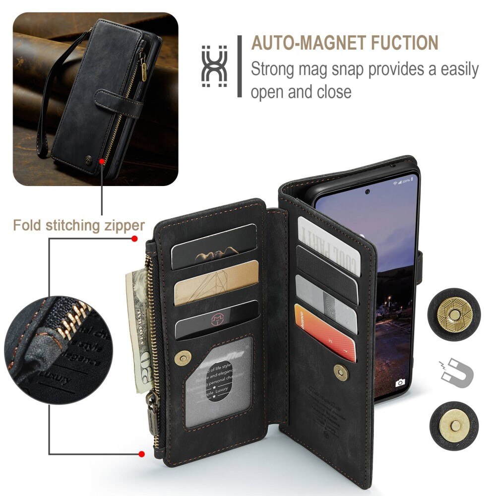 Zipper Wallet Samsung Galaxy A33 svart