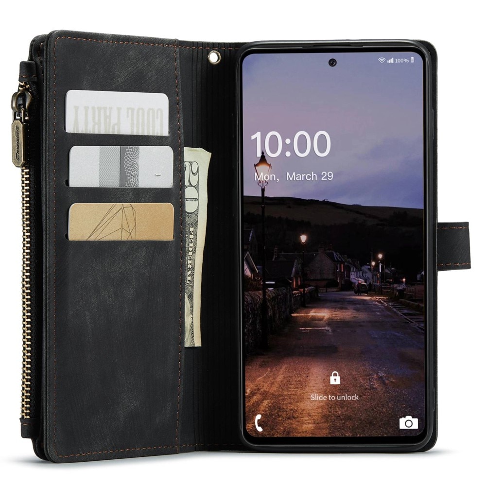 Zipper Wallet Samsung Galaxy A33 svart