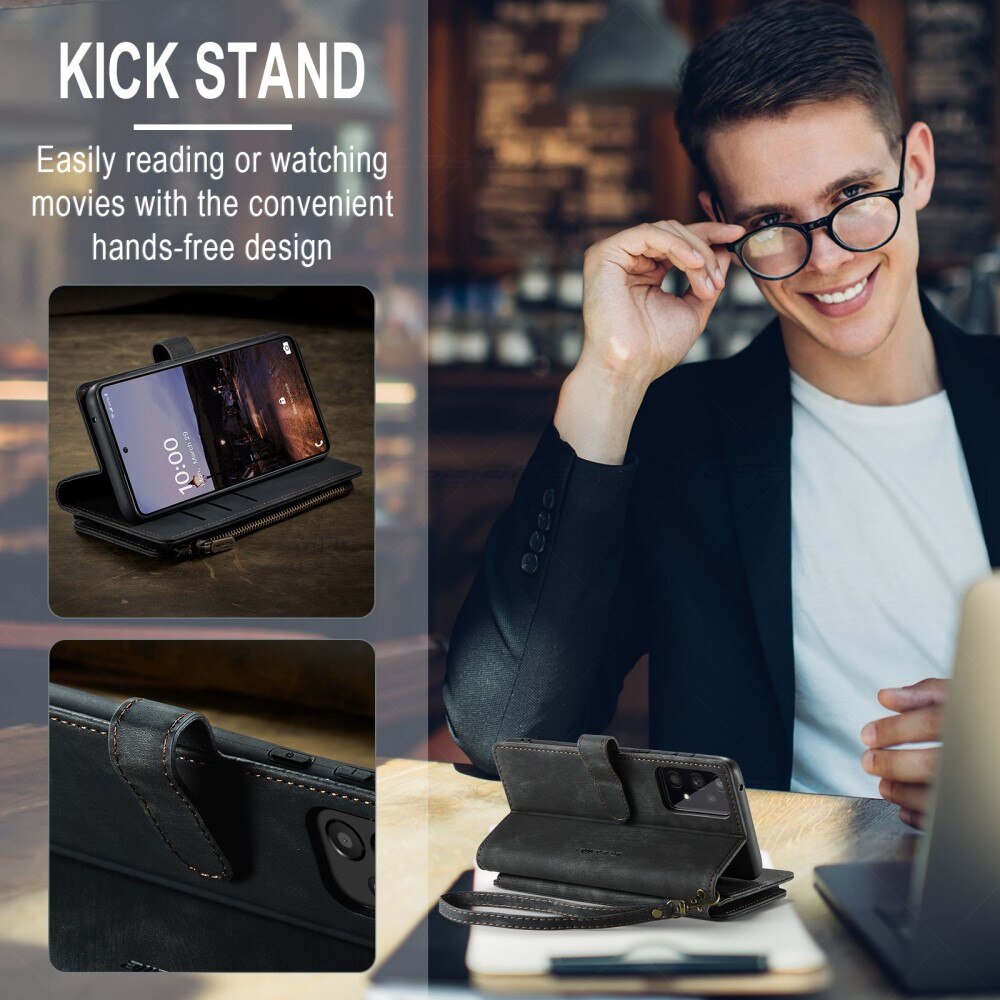 Zipper Wallet Samsung Galaxy A33 Svart