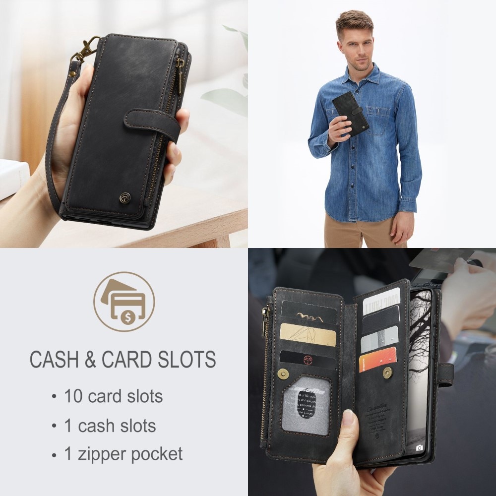 Zipper Wallet Samsung Galaxy A53 svart