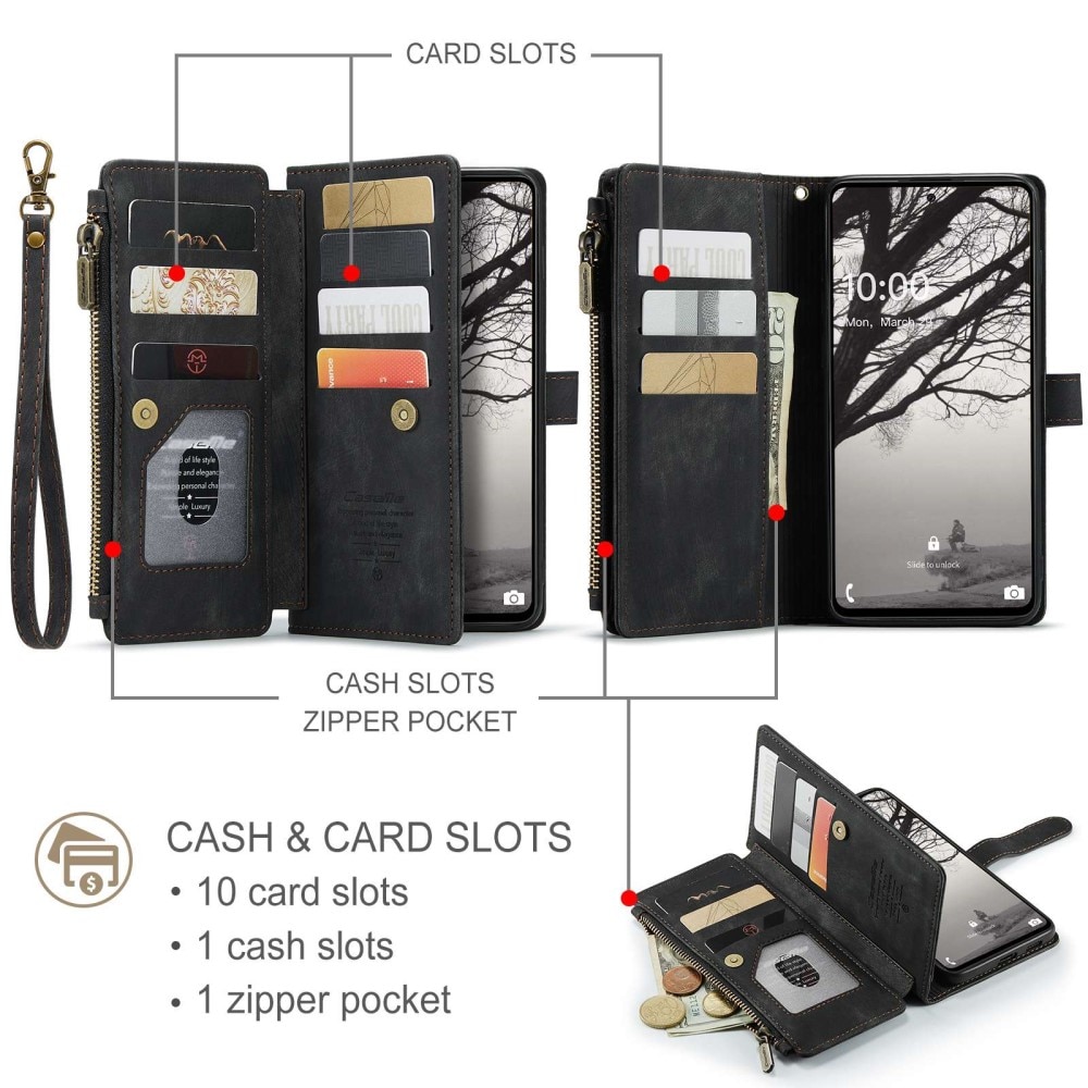 Zipper Wallet Samsung Galaxy A53 svart