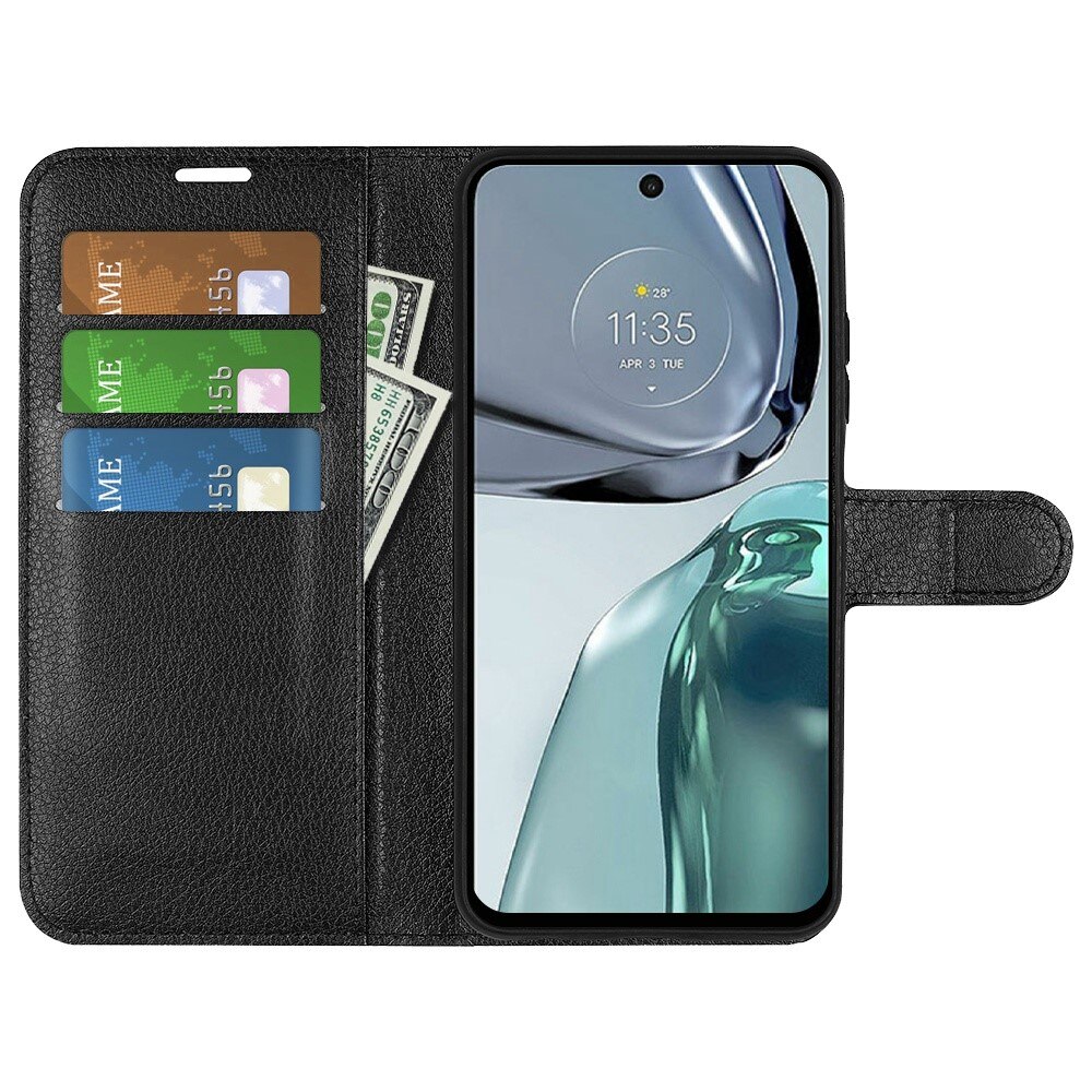 Mobilveske Motorola Moto G62 Svart