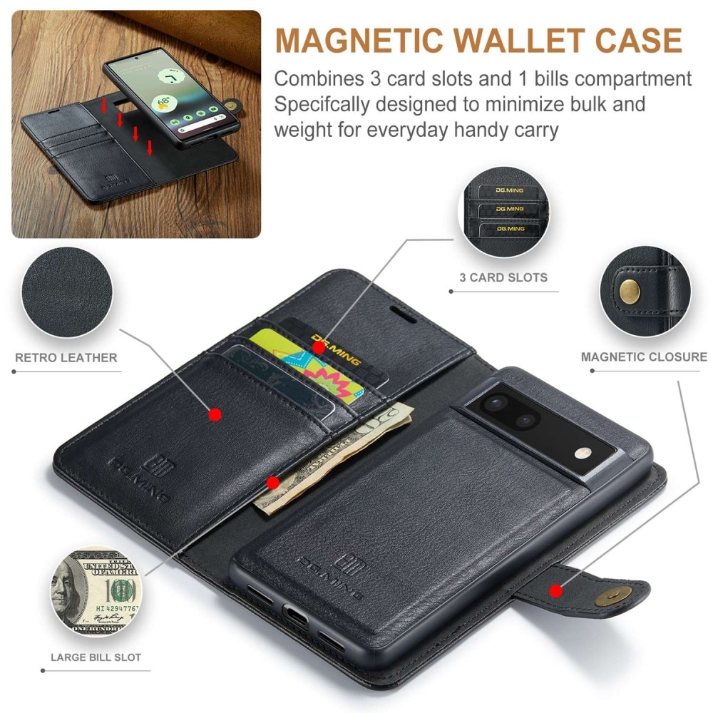 Magnet Wallet Google Pixel 6a Black