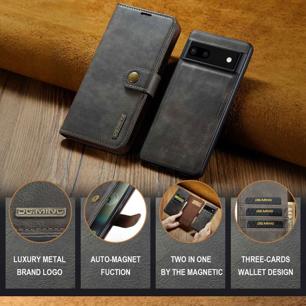 Magnet Wallet Google Pixel 6a Brown