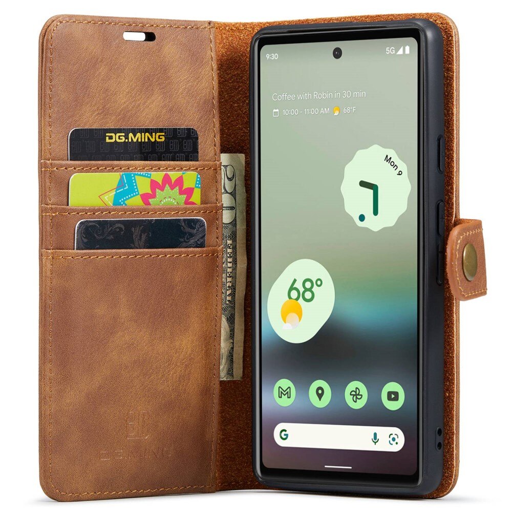 Magnet Wallet Google Pixel 6a Cognac