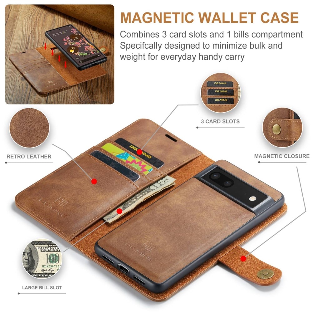 Magnet Wallet Google Pixel 7 Cognac