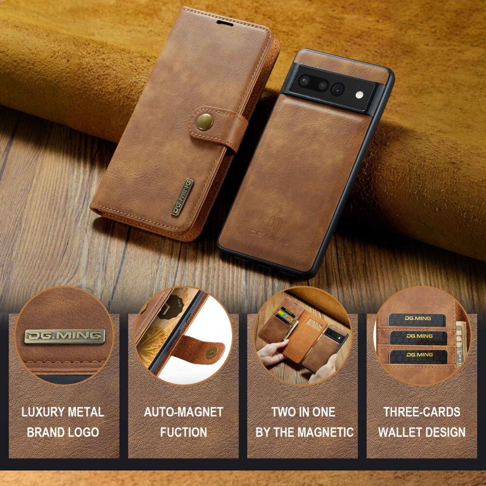 Magnet Wallet Google Pixel 7 Pro Cognac