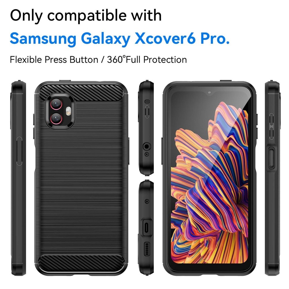 Samsung Galaxy Xcover 6 Pro Deksel TPU Brushed Black