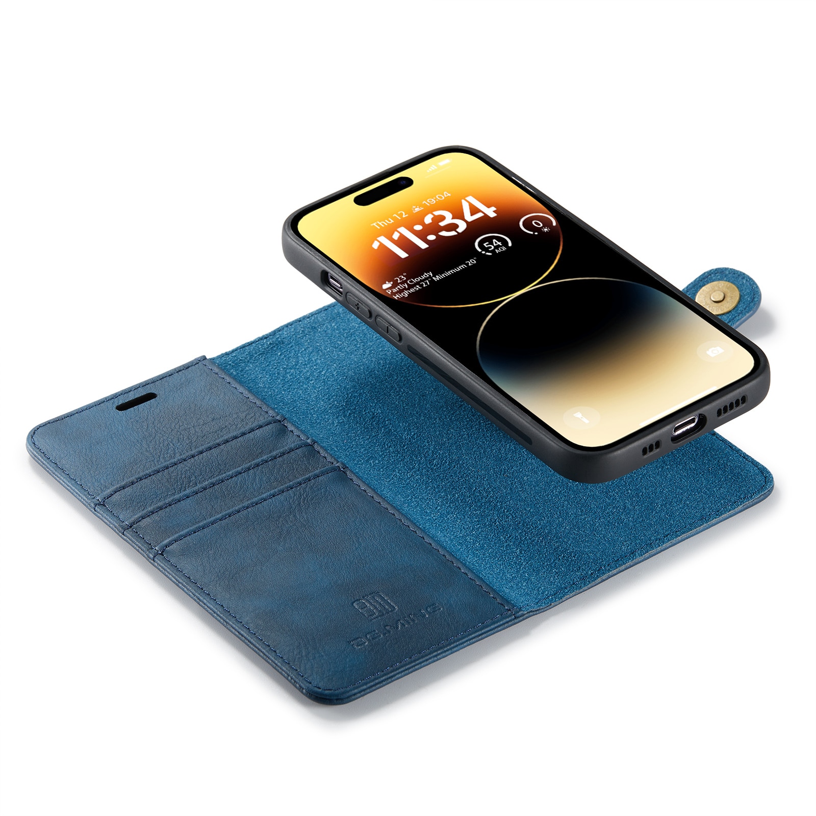 Magnet Wallet iPhone 15 Pro Max Blue