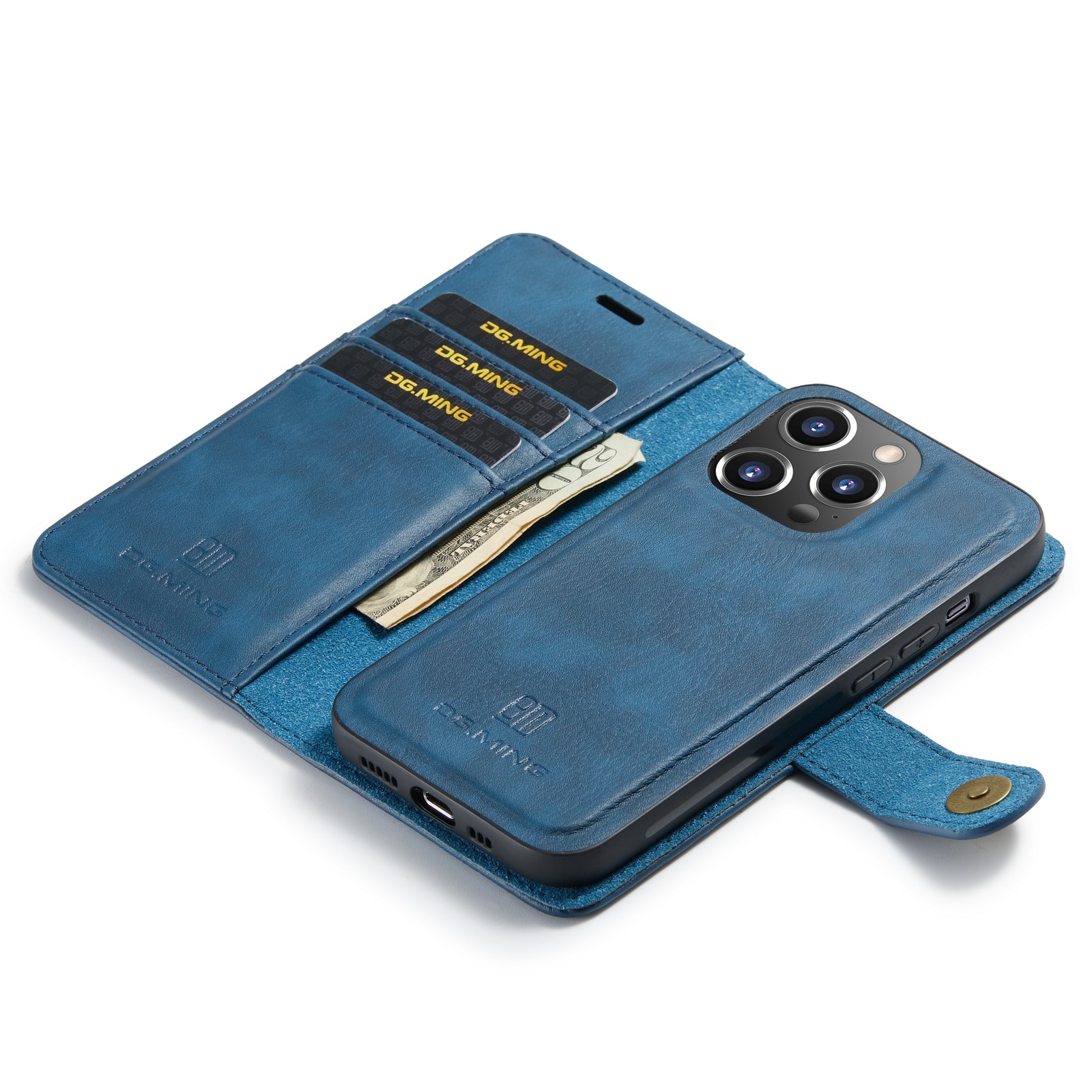 Magnet Wallet iPhone 15 Pro Blue