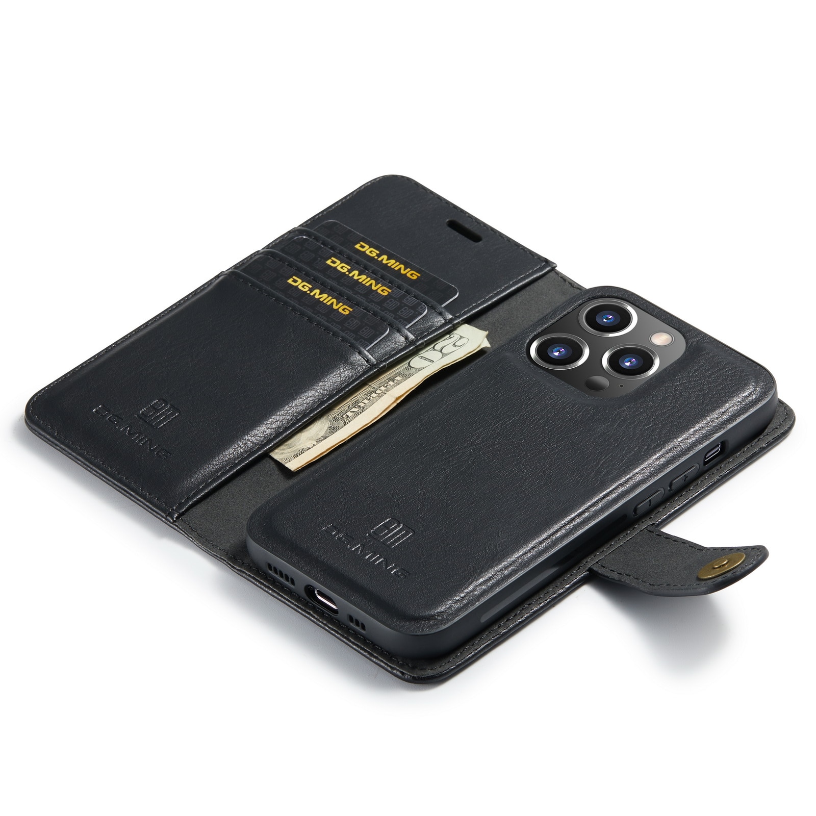 Magnet Wallet iPhone 15 Pro Black