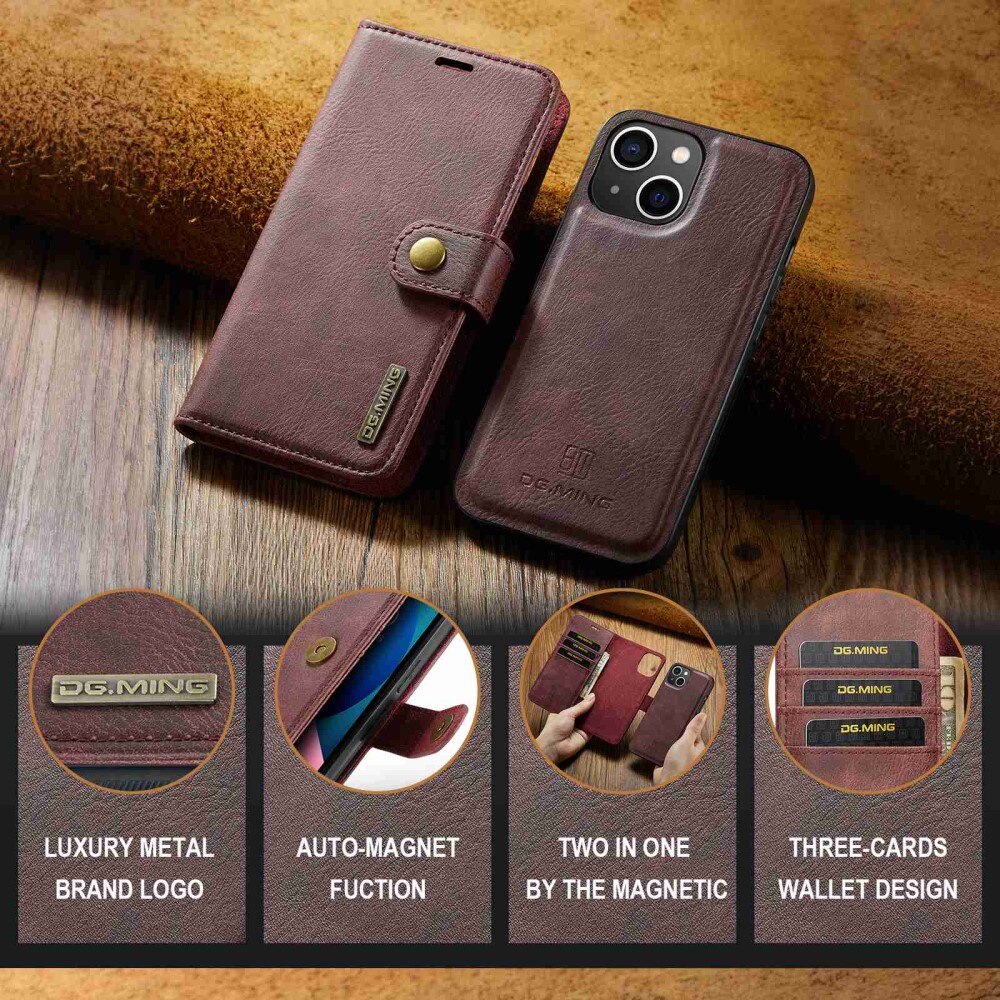 Magnet Wallet Apple iPhone 14 Plus Rød