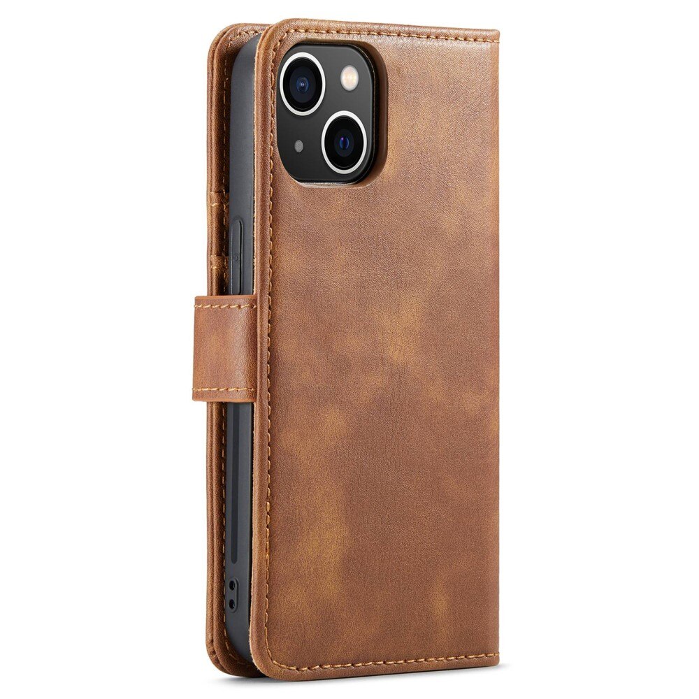 Magnet Wallet iPhone 14 Plus Cognac