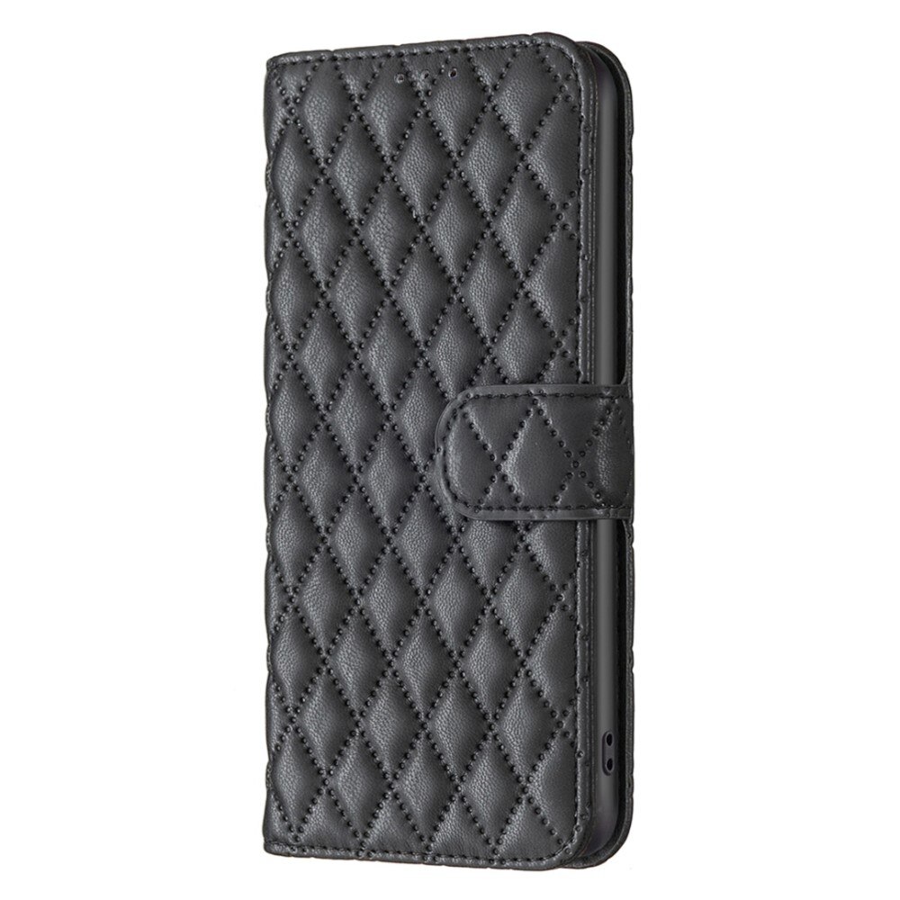 Lommebokdeksel iPhone 14 Pro Max Quilted svart