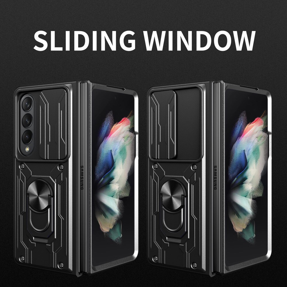 Hybriddeksel Tech Ring+Kamerabeskyttelse Samsung Galaxy Z Fold 4 svart