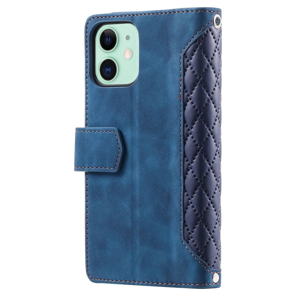 Lommebokveske iPhone 11 Quilted Blå