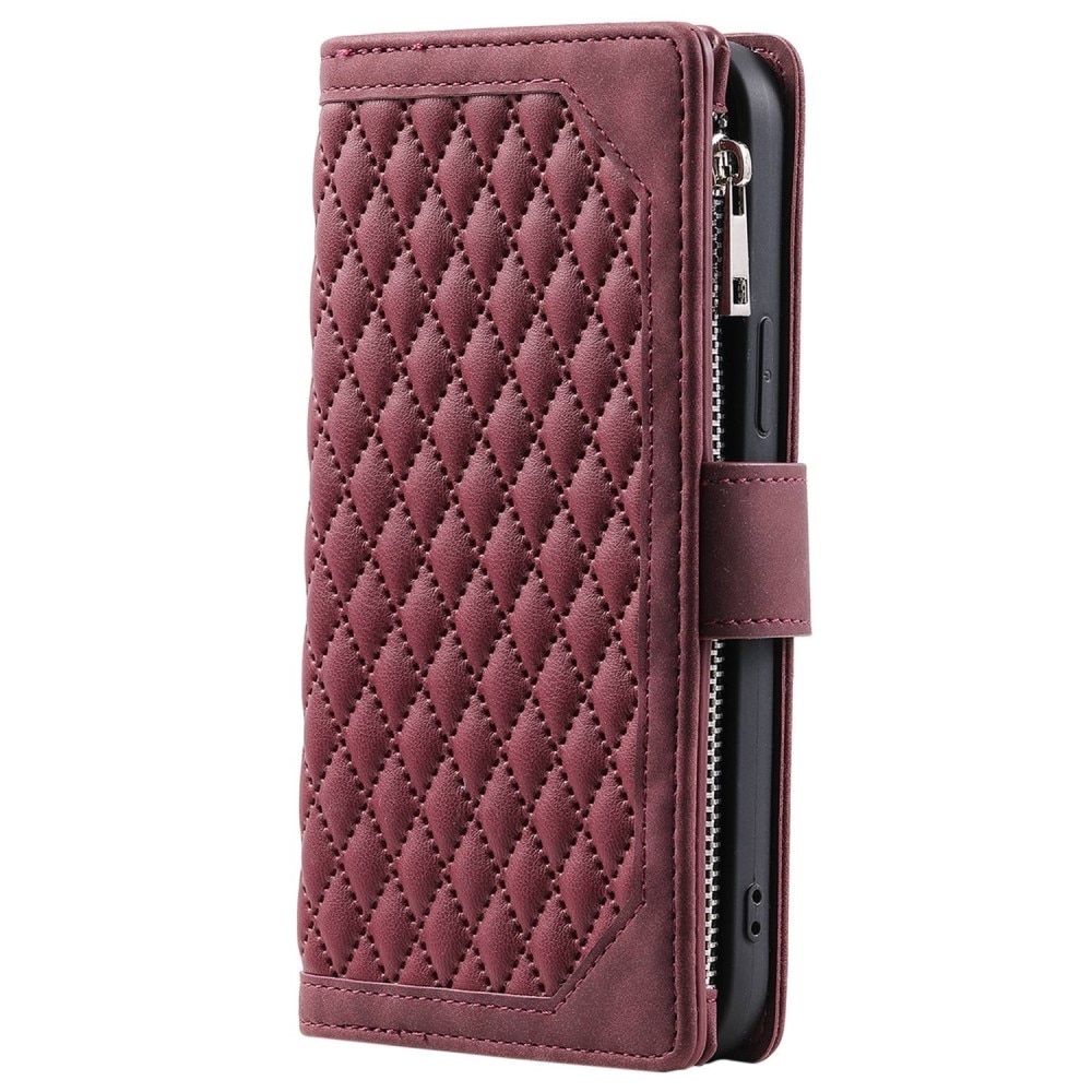 Lommebokveske iPhone 11 Quilted Rød