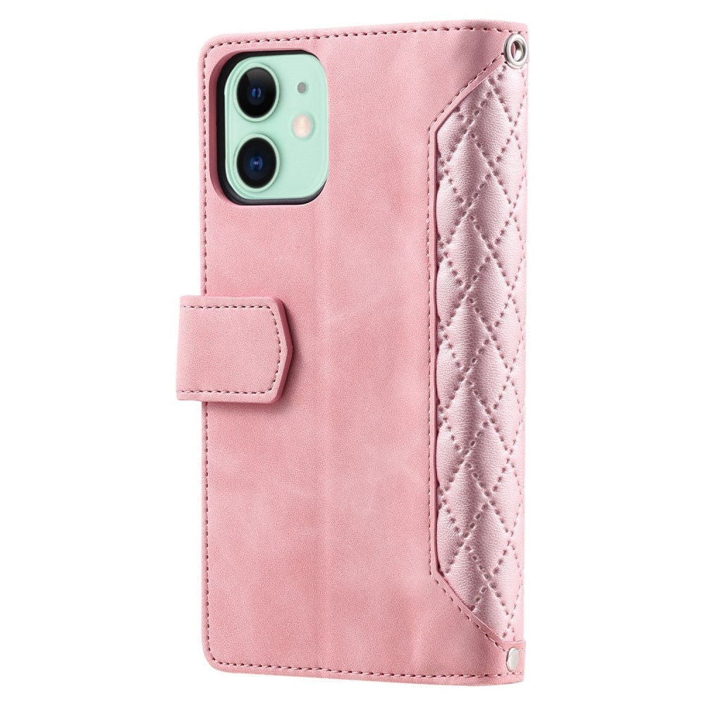 Lommebokveske iPhone 11 Quilted Rosa