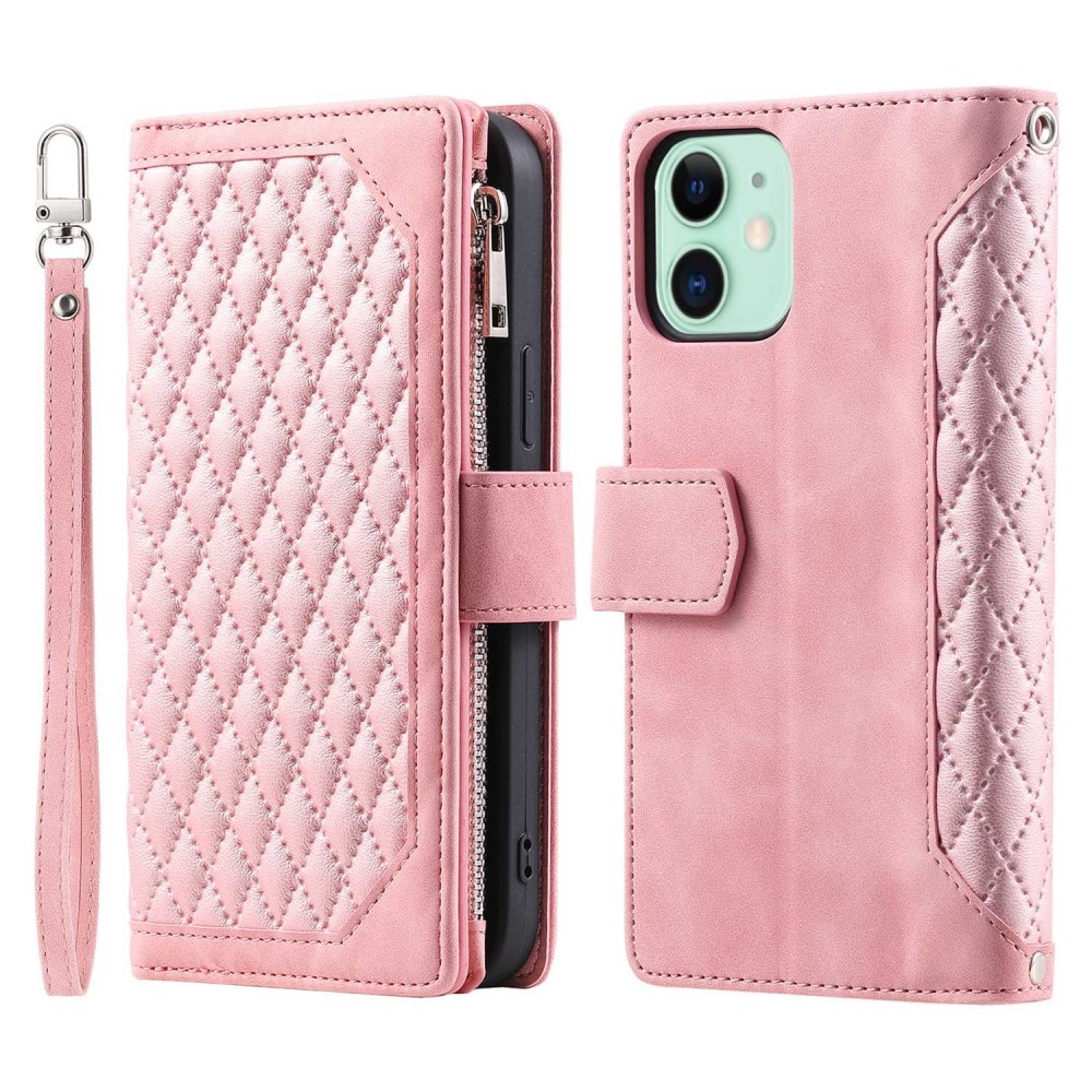 Lommebokveske iPhone 11 Quilted Rosa