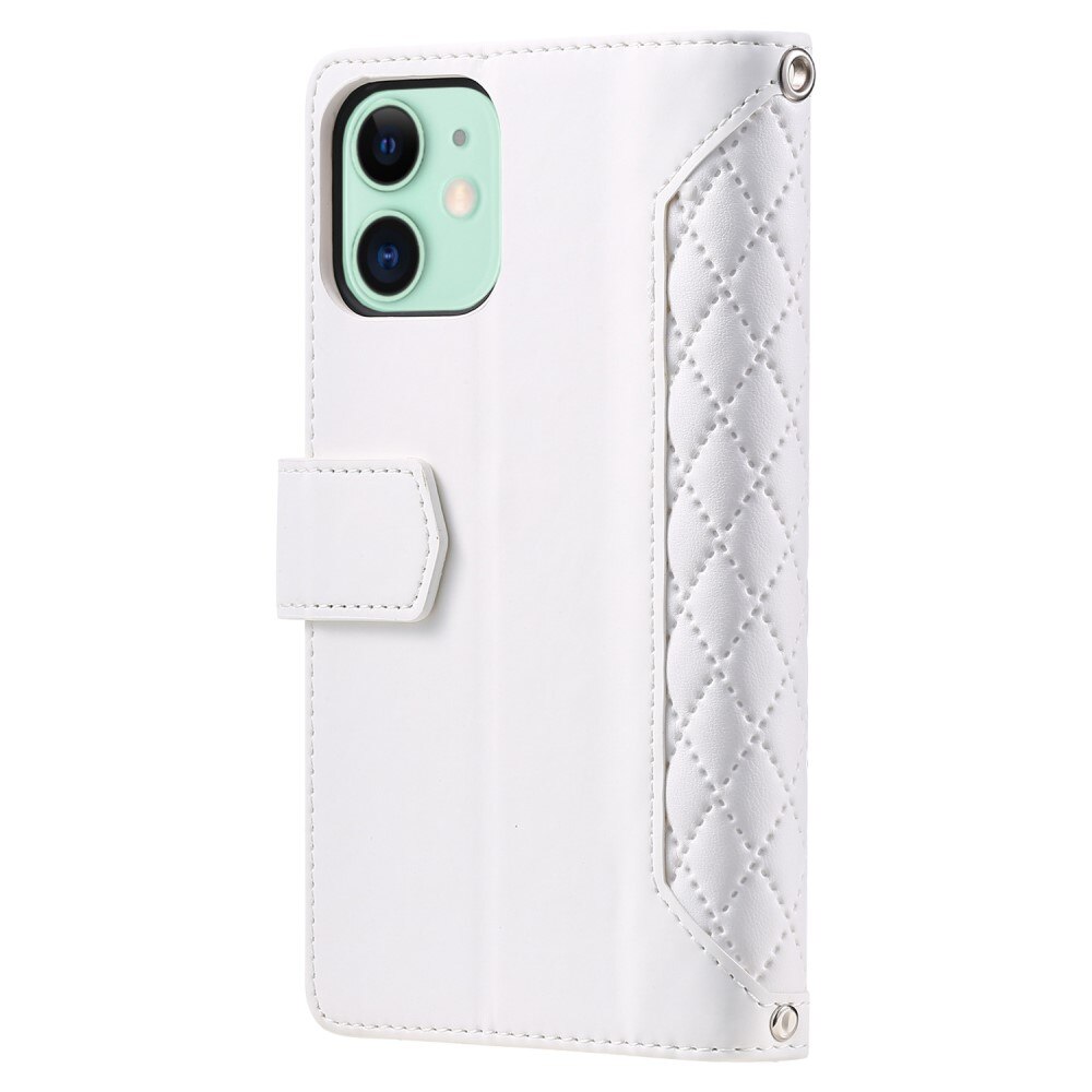 Lommebokveske iPhone 11 Quilted Hvit