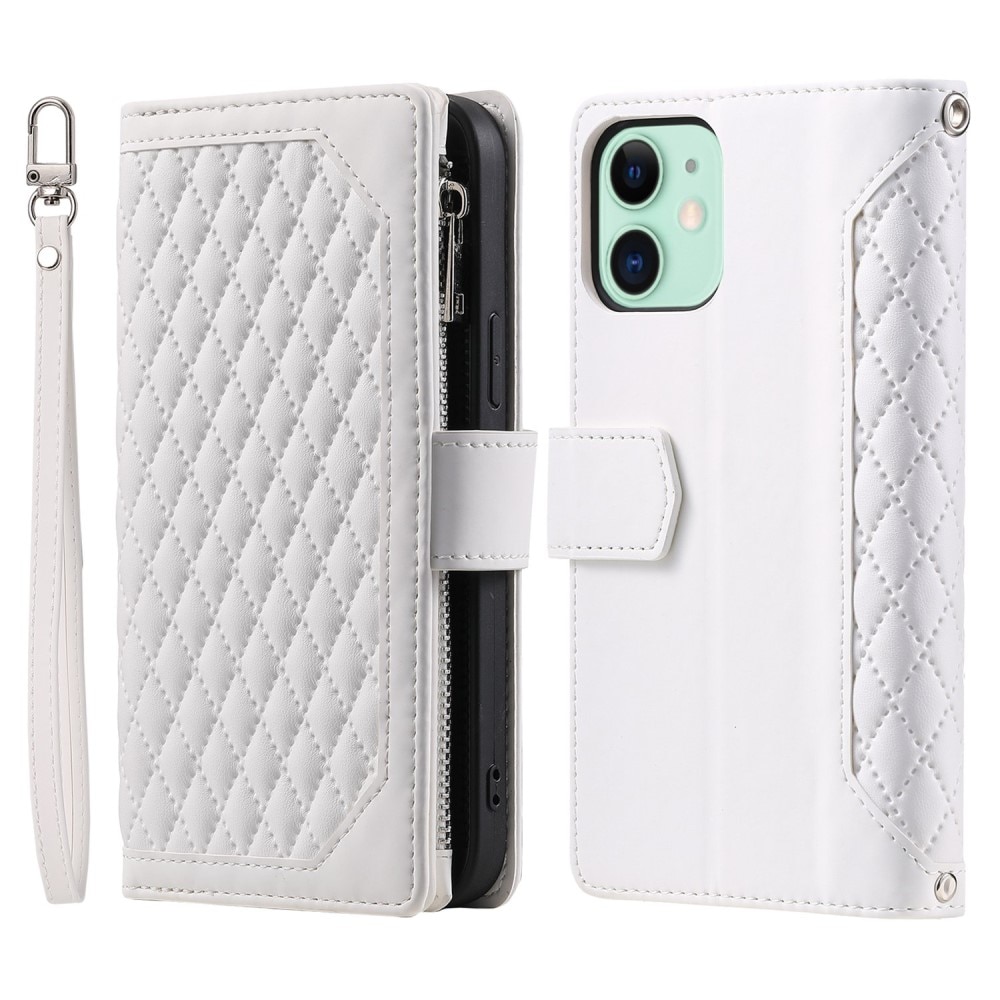 Lommebokveske iPhone 11 Quilted Hvit