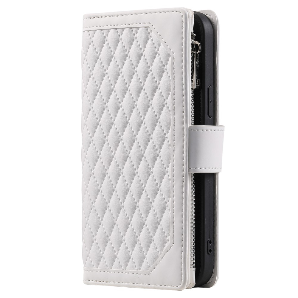 Lommebokveske iPhone 11 Quilted Hvit