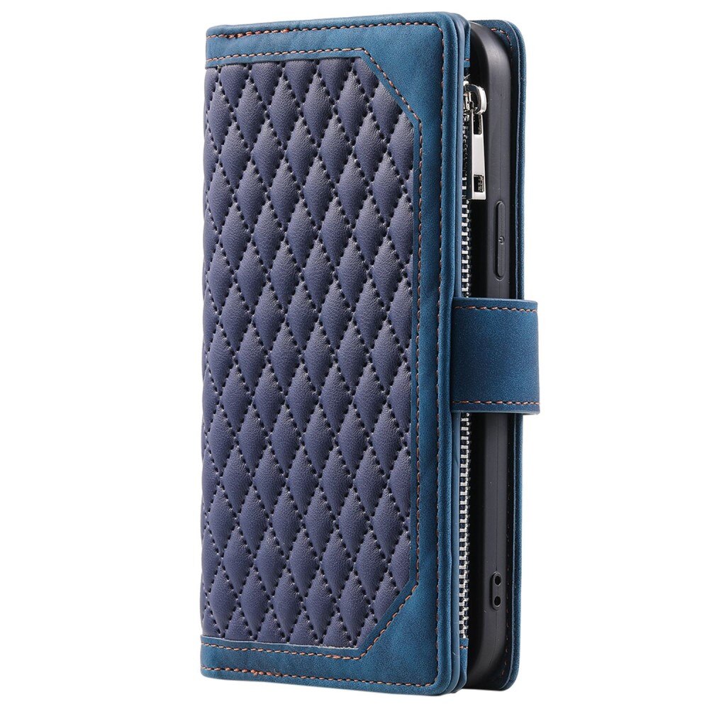 Lommebokveske Apple iPhone 13 Pro Quilted Blå