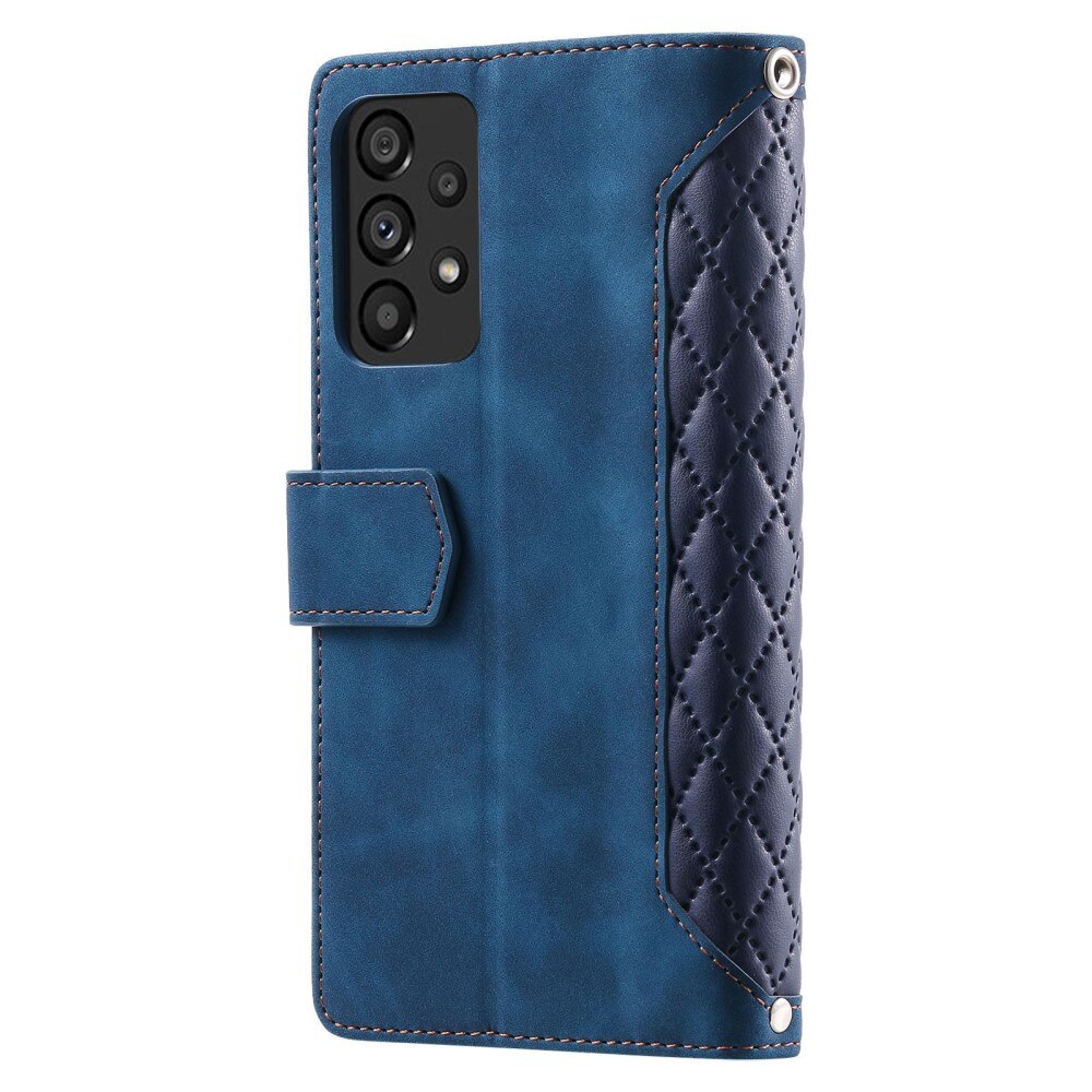 Lommebokveske Samsung Galaxy A53 Quilted Blå