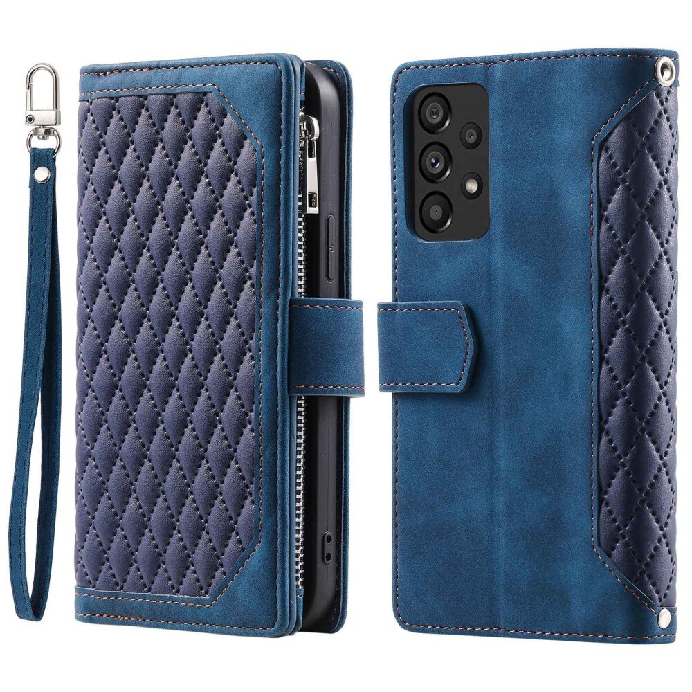 Lommebokveske Samsung Galaxy A53 Quilted Blå