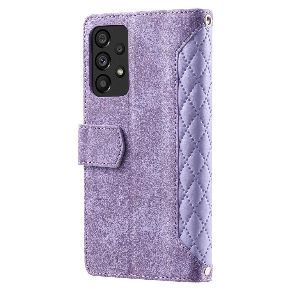 Lommebokveske Samsung Galaxy A53 Quilted Lilla