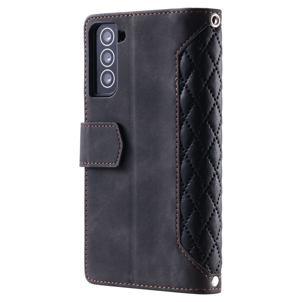 Lommebokveske Samsung Galaxy S22 Quilted Svart