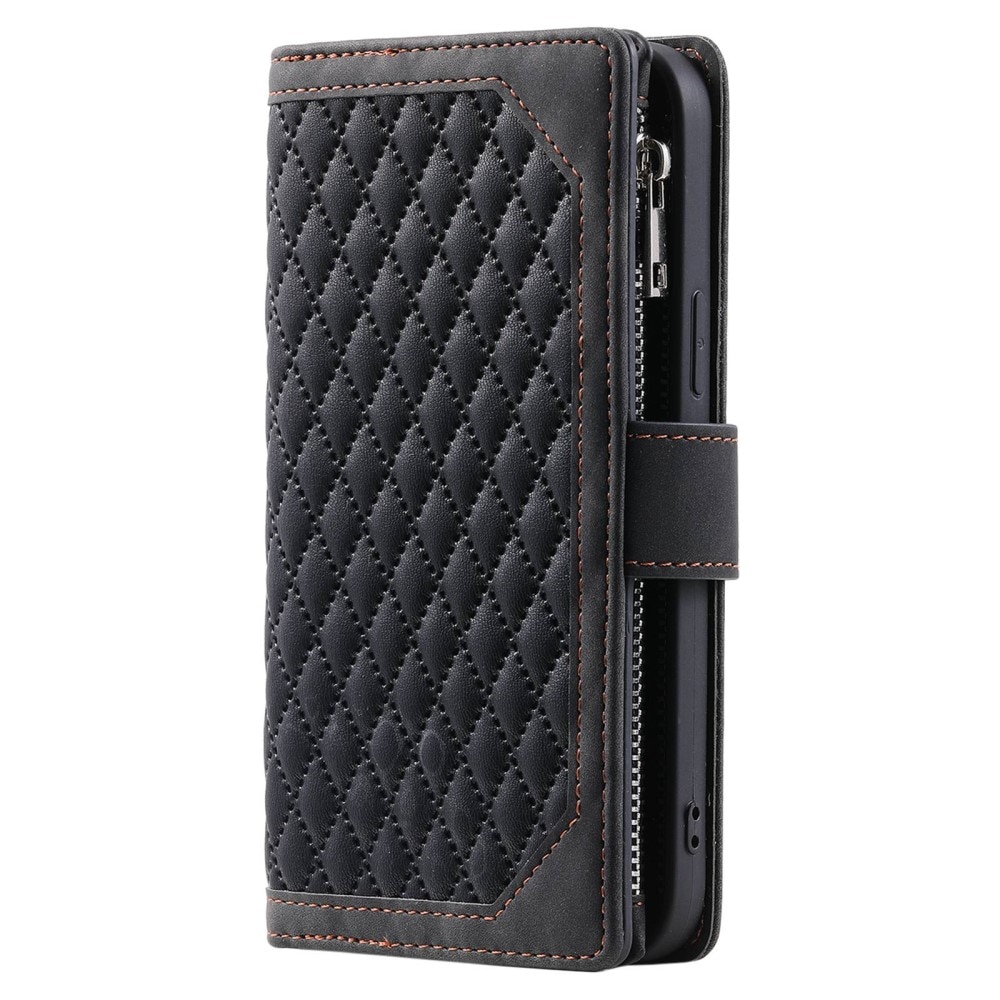 Lommebokveske Samsung Galaxy S22 Quilted Svart