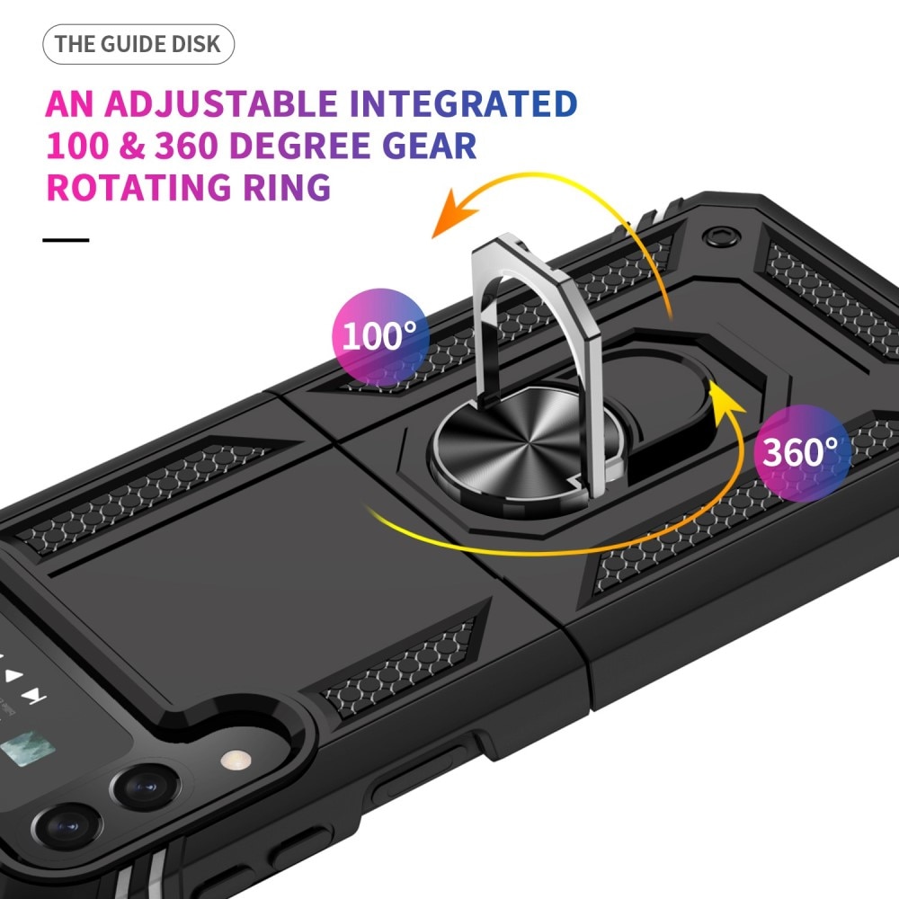 Hybriddeksel Tech Ring Samsung Galaxy Z Flip 4 svart