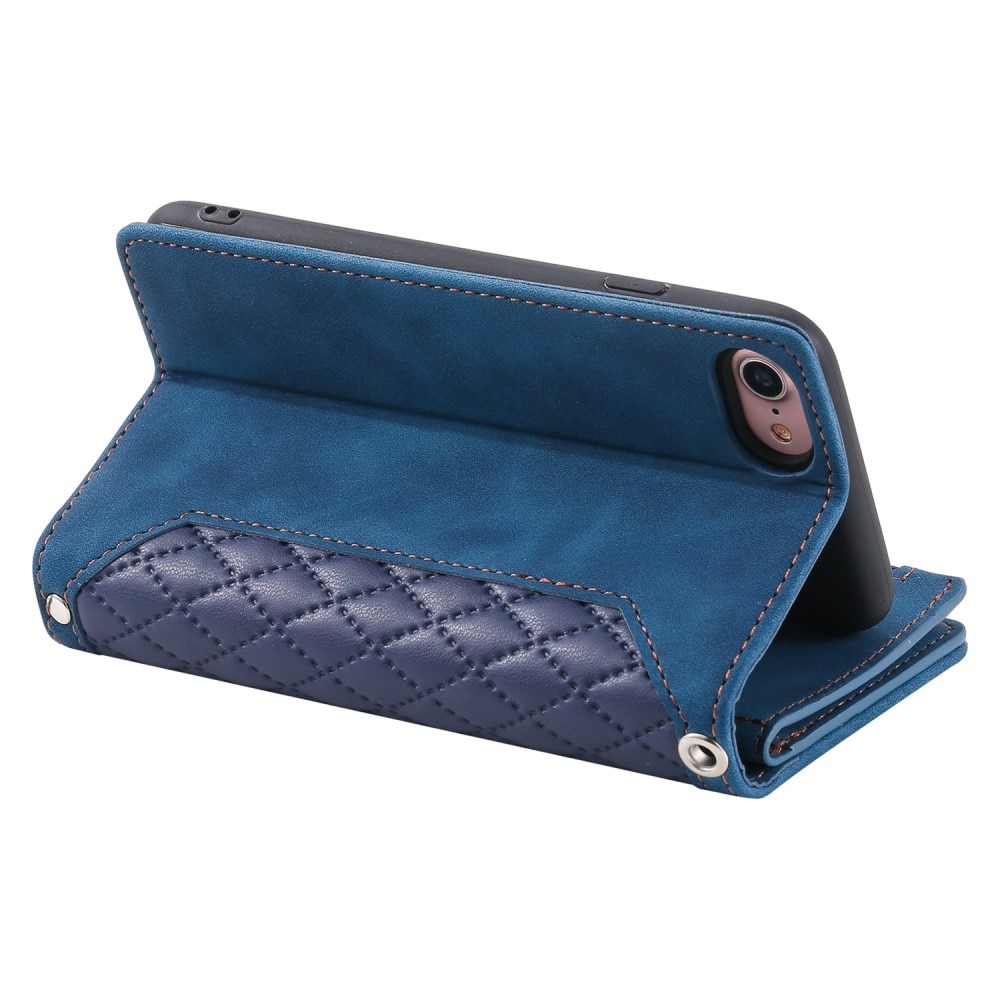 Lommebokveske iPhone 7 Quilted blå