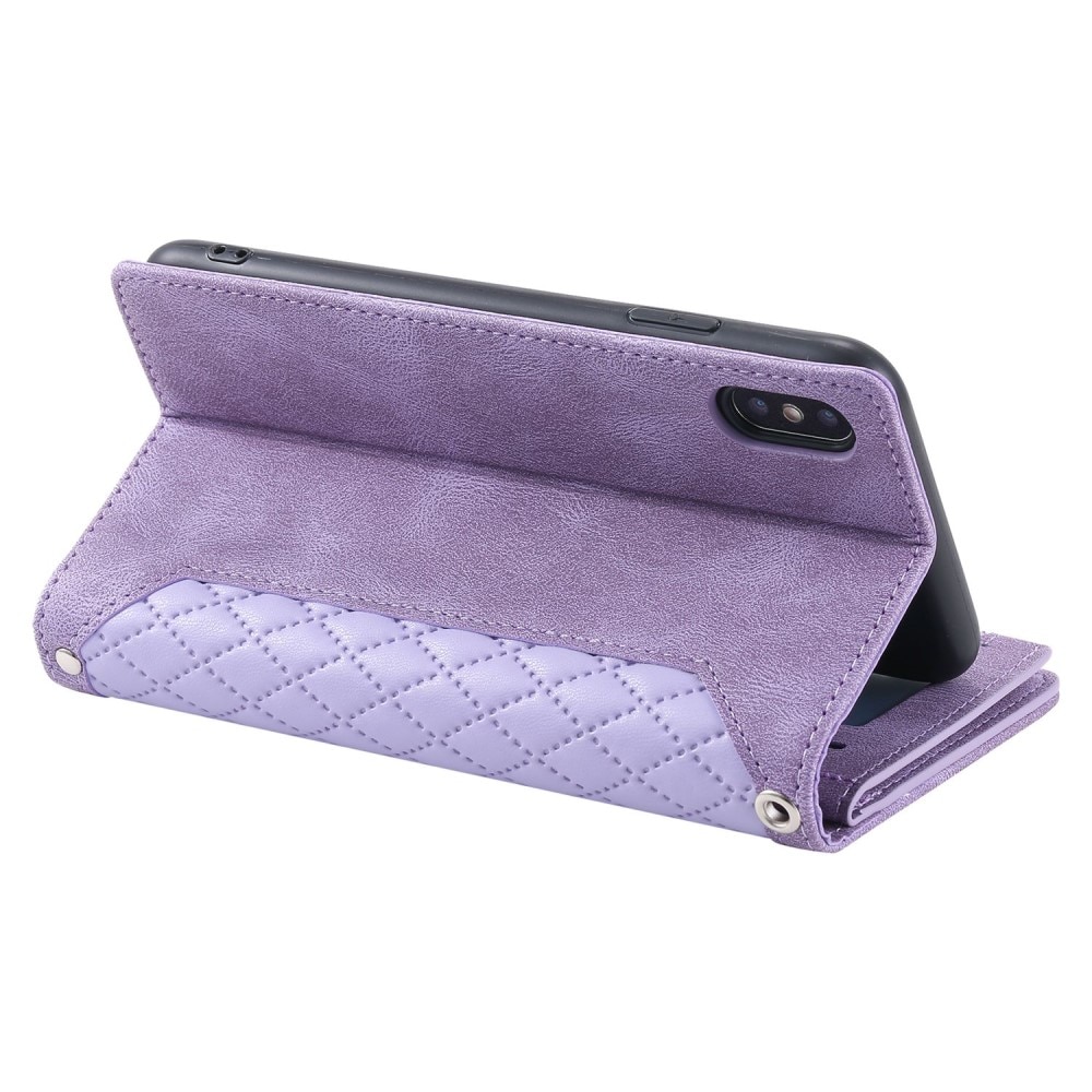 Lommebokveske iPhone X/XS Quilted Lilla