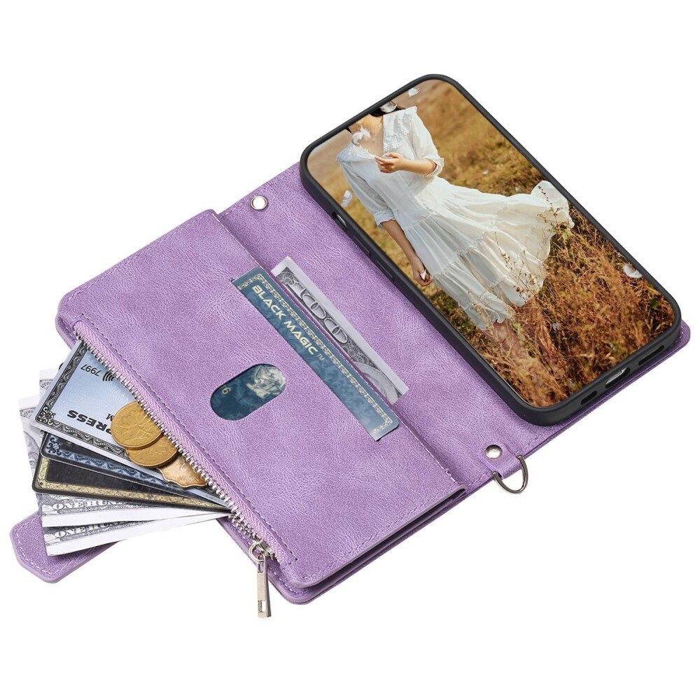 Lommebokveske Apple iPhone 13 Quilted Lilla