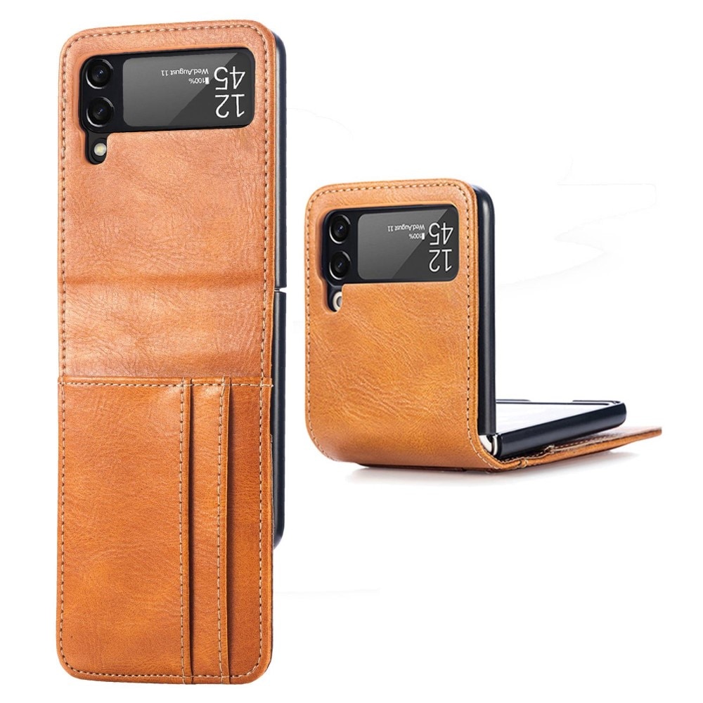 Mobilveske Samsung Galaxy Z Flip 4 cognac