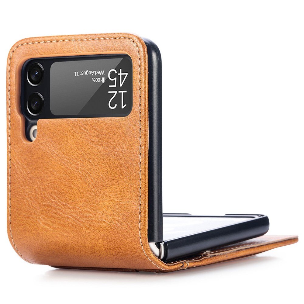 Mobilveske Samsung Galaxy Z Flip 4 cognac