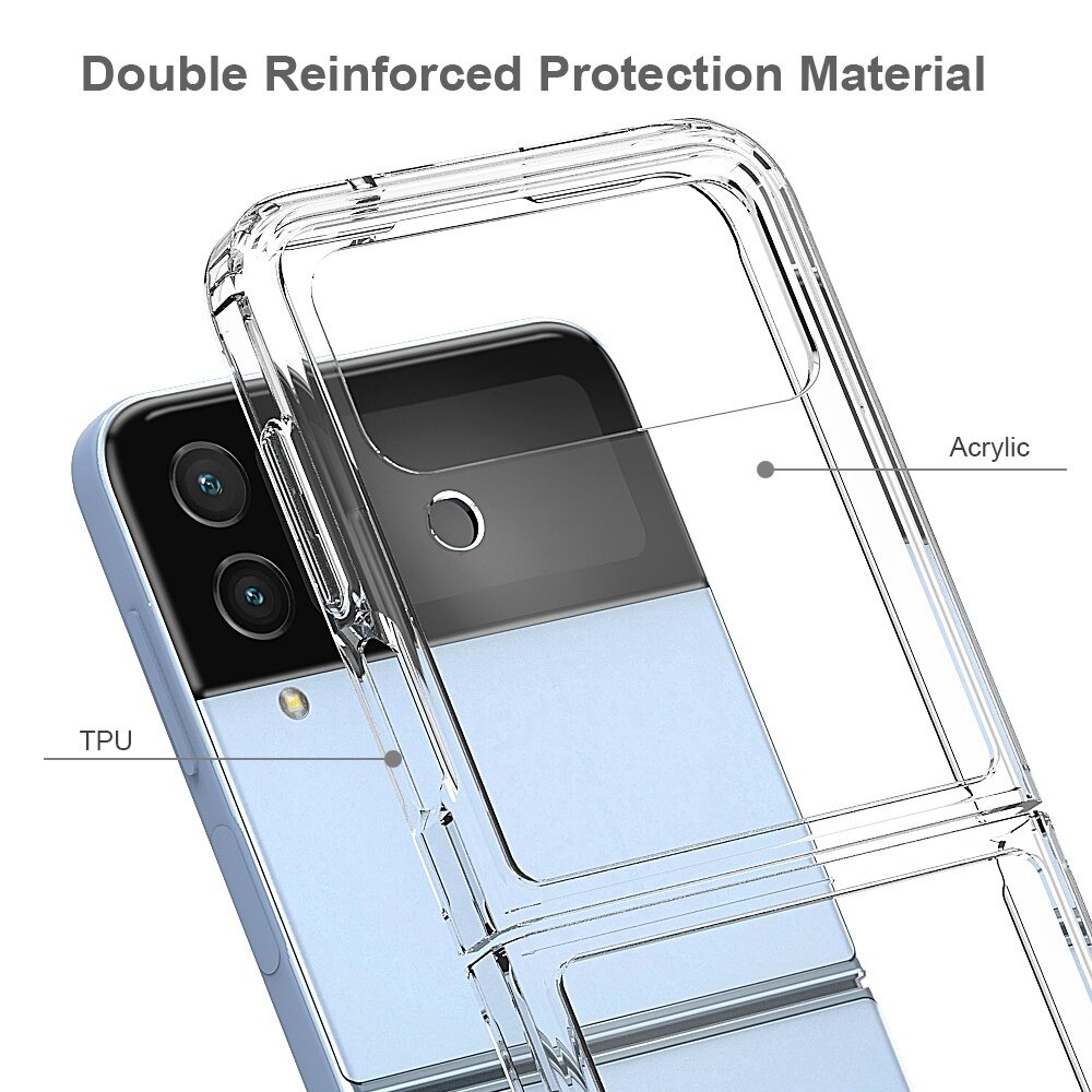 Hybriddeksel Samsung Galaxy Z Flip 4 Gjennomsiktig
